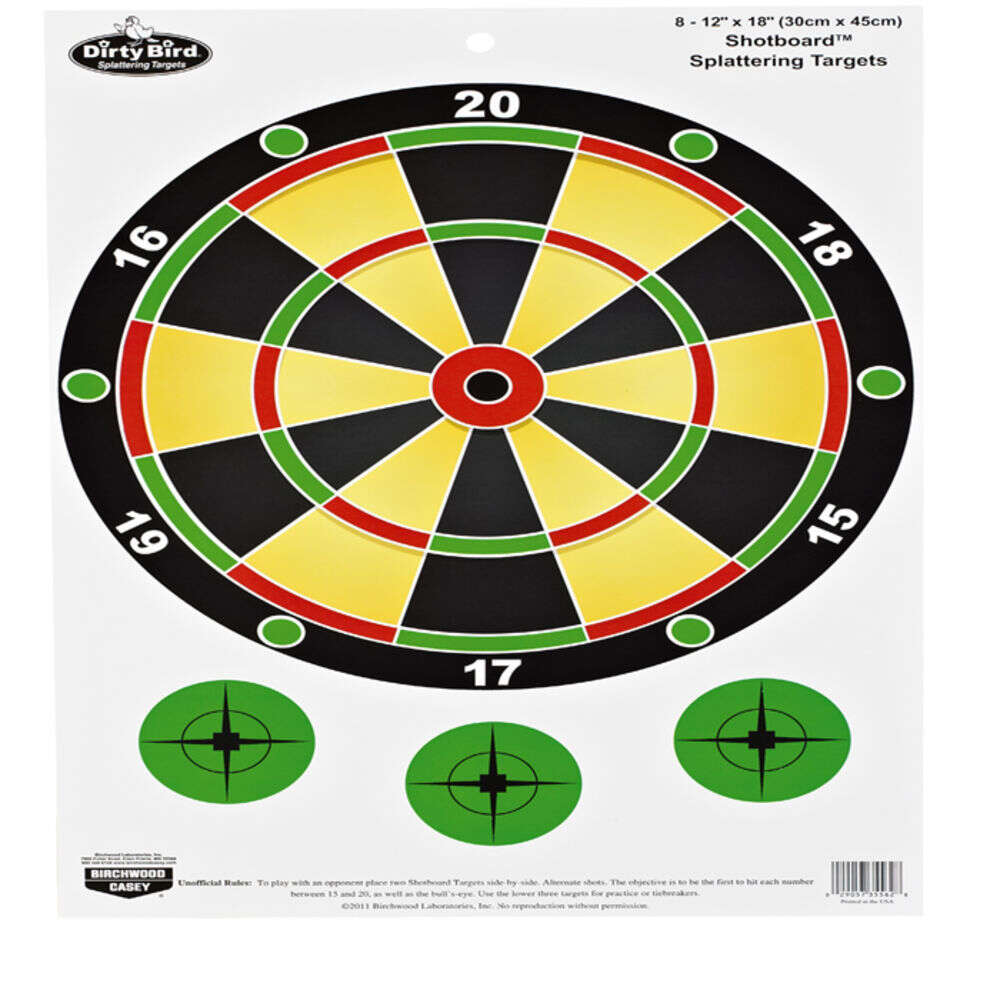 Targets Birchwood Casey Paper BIR 35583          PREGAME 12X18 SHOTBOARD 100PK • Model: Paper